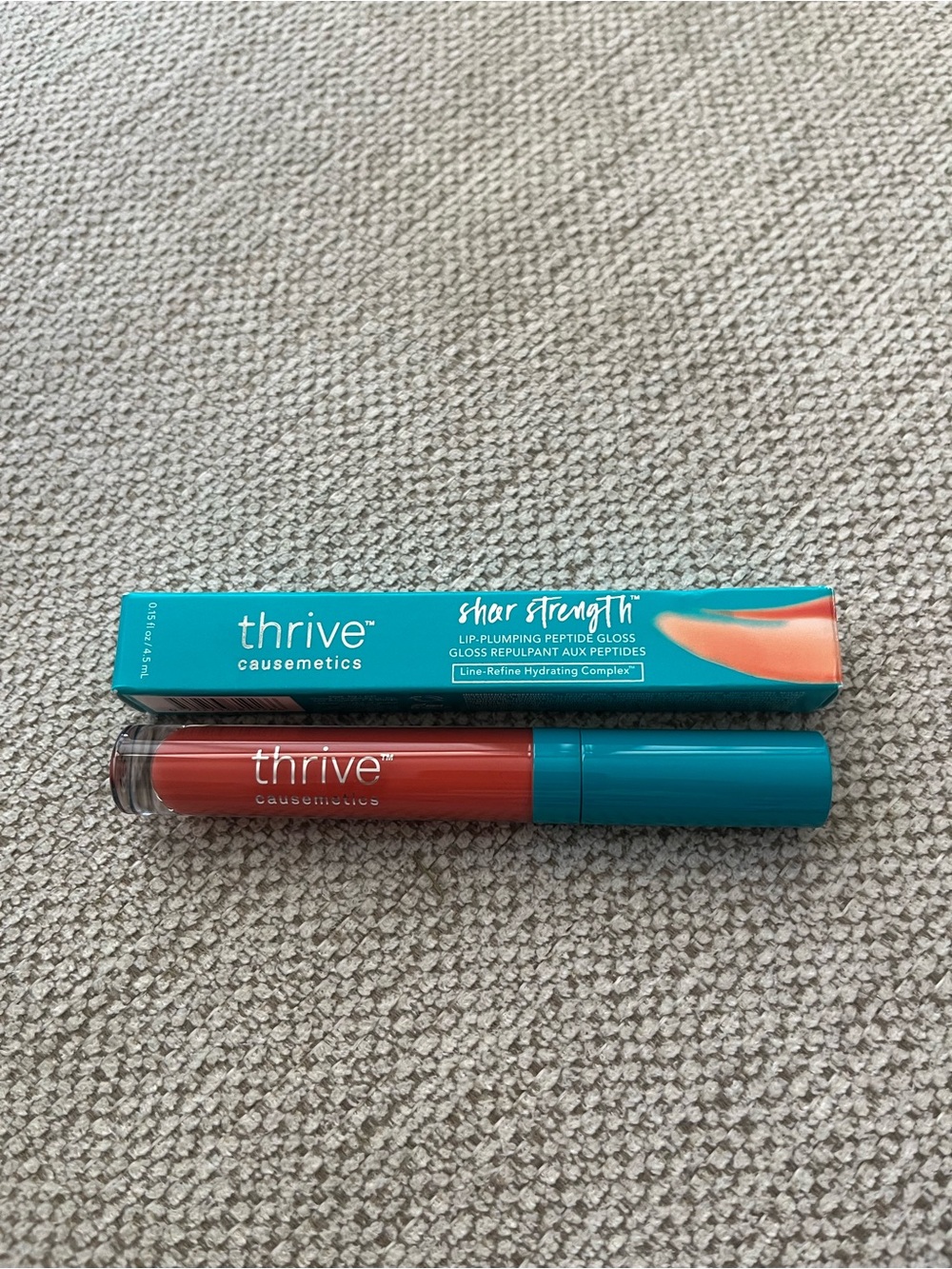 Thrive Causemetics Taylor Sheer Strength Lip Plumping Peptide Gloss NEW